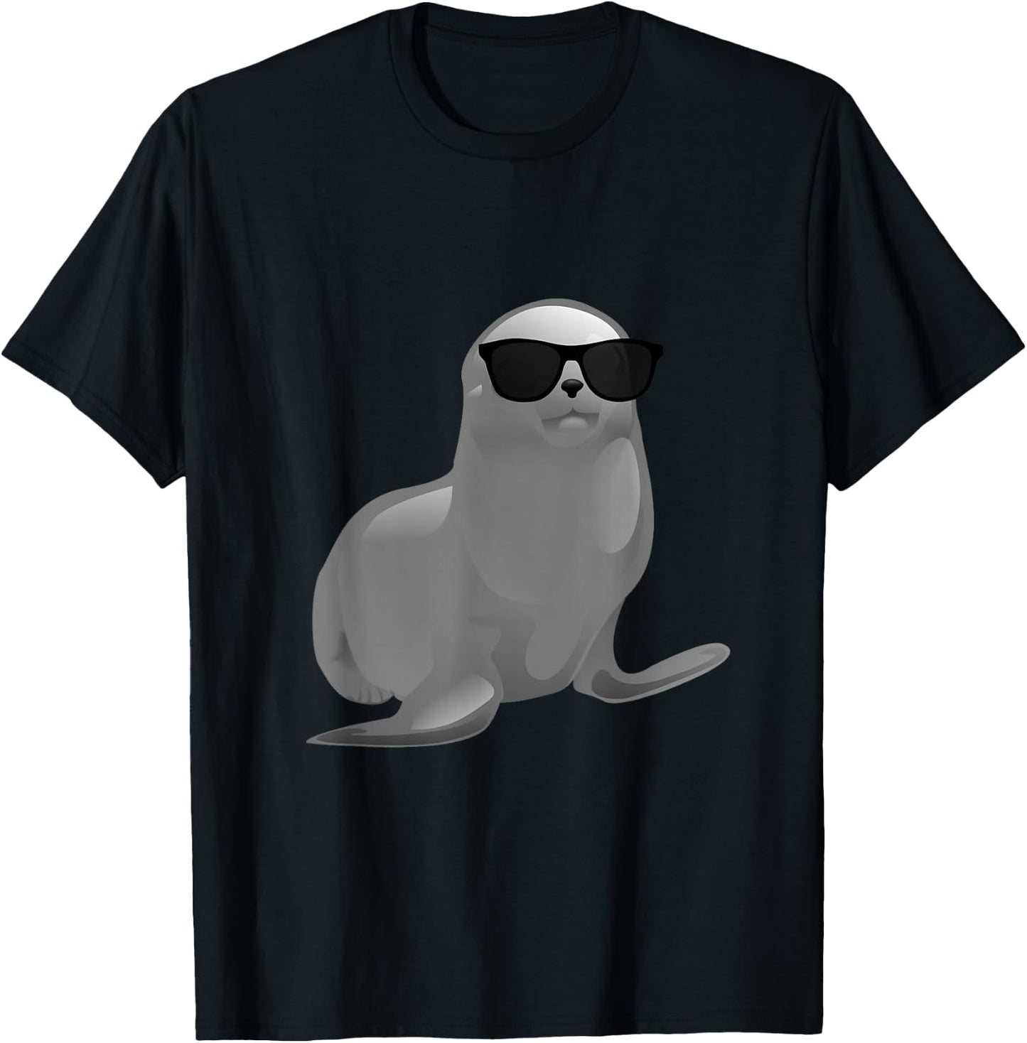 Seal - Cool Animal Shirt T-Shirt - T-Shirt | Black