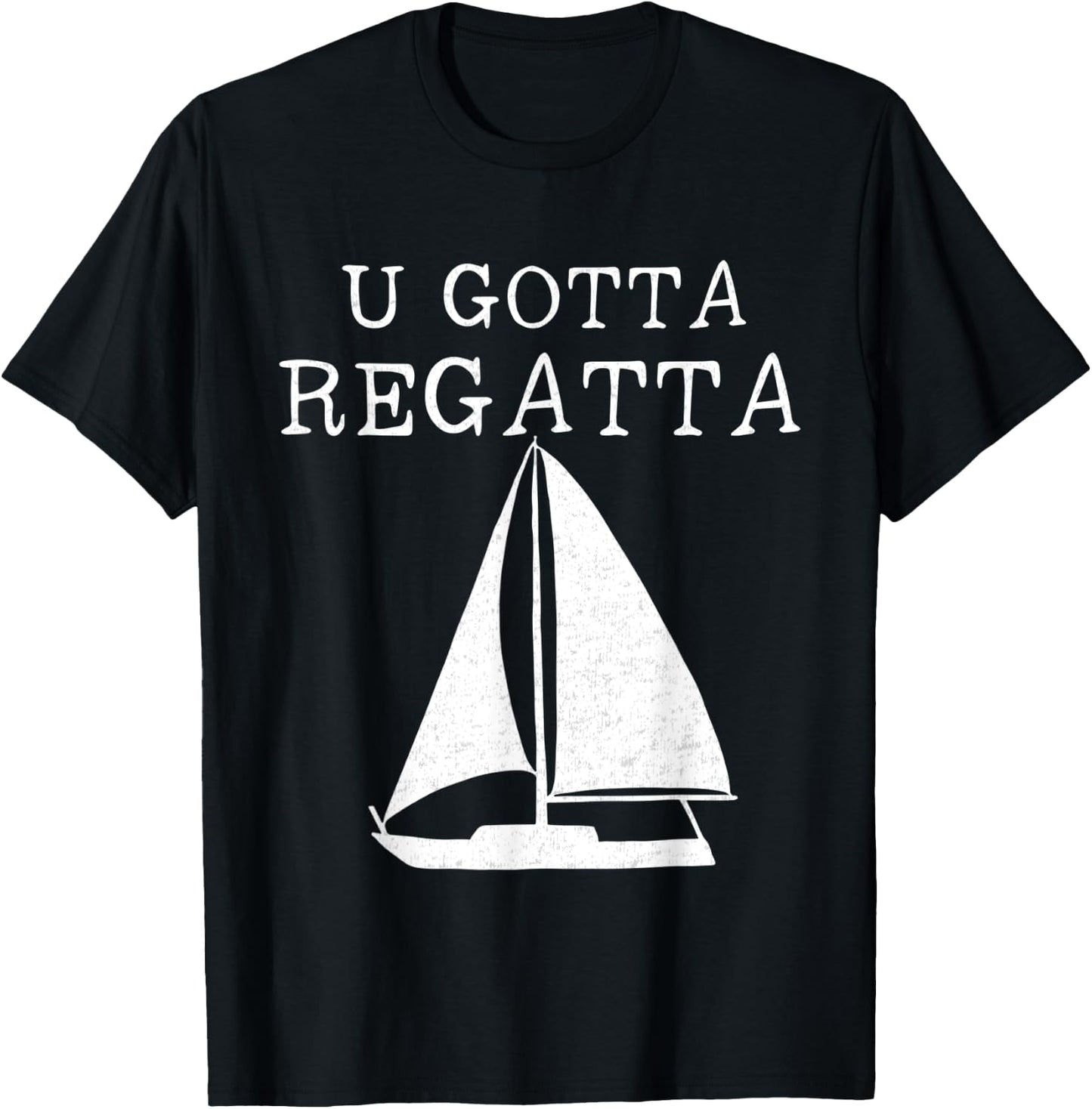 Sailing Nautical Sail Regatta T-Shirt - T-Shirt | Black