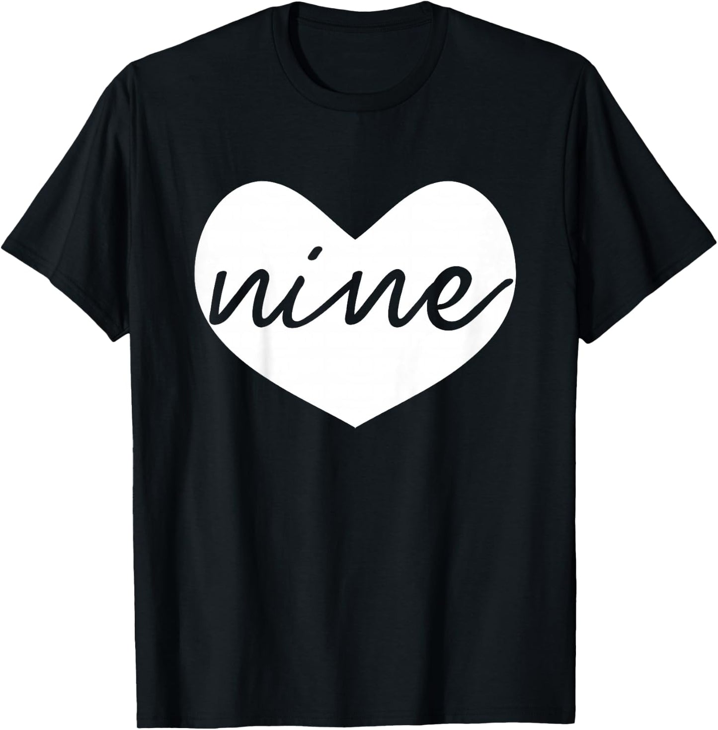 Ninth Birthday Girl Shirt, 9 Year Old Birthday Girl Outfit T-Shirt - T-Shirt | Black