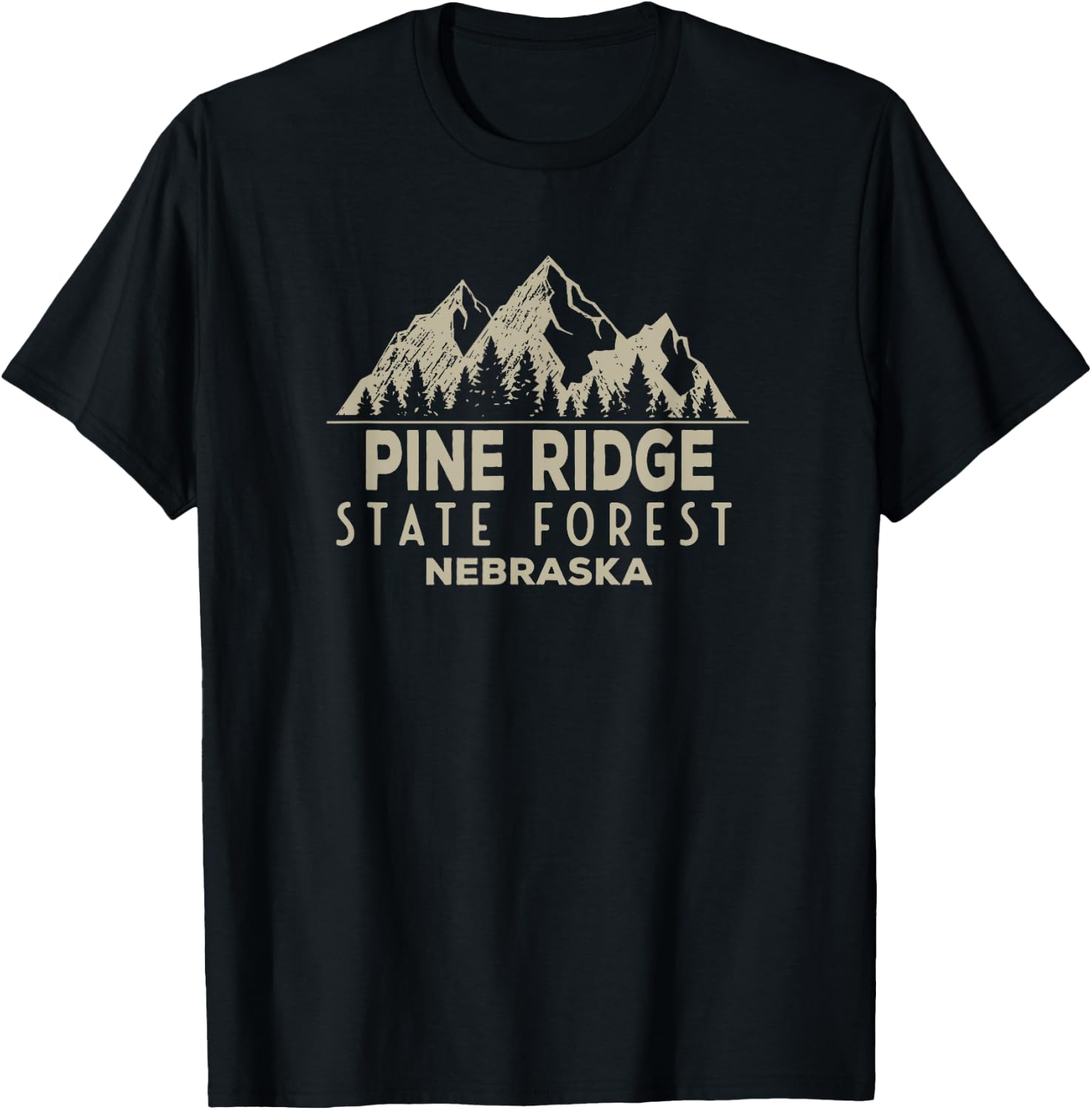 Pine Ridge State Forest T-Shirt - T-Shirt | Black
