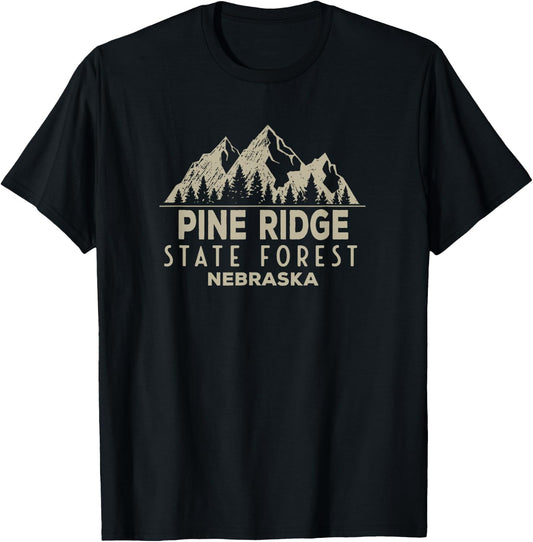Pine Ridge State Forest T-Shirt - T-Shirt | Black