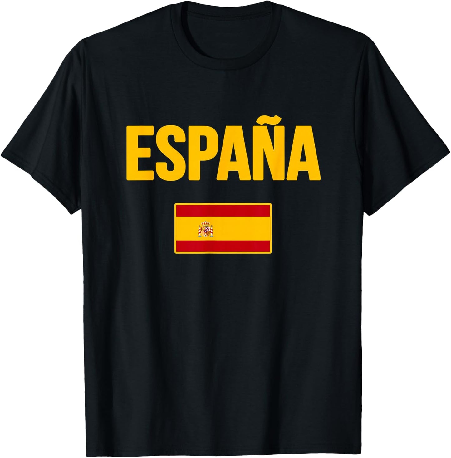 Spain Spanish Flag Espana Souvenir T-Shirt - T-Shirt | Black