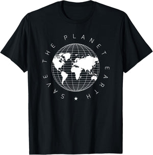 Save the planet earth, Science Shirt T-Shirt - T-Shirt | Black