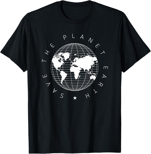 Save the planet earth, Science Shirt T-Shirt - T-Shirt | Black