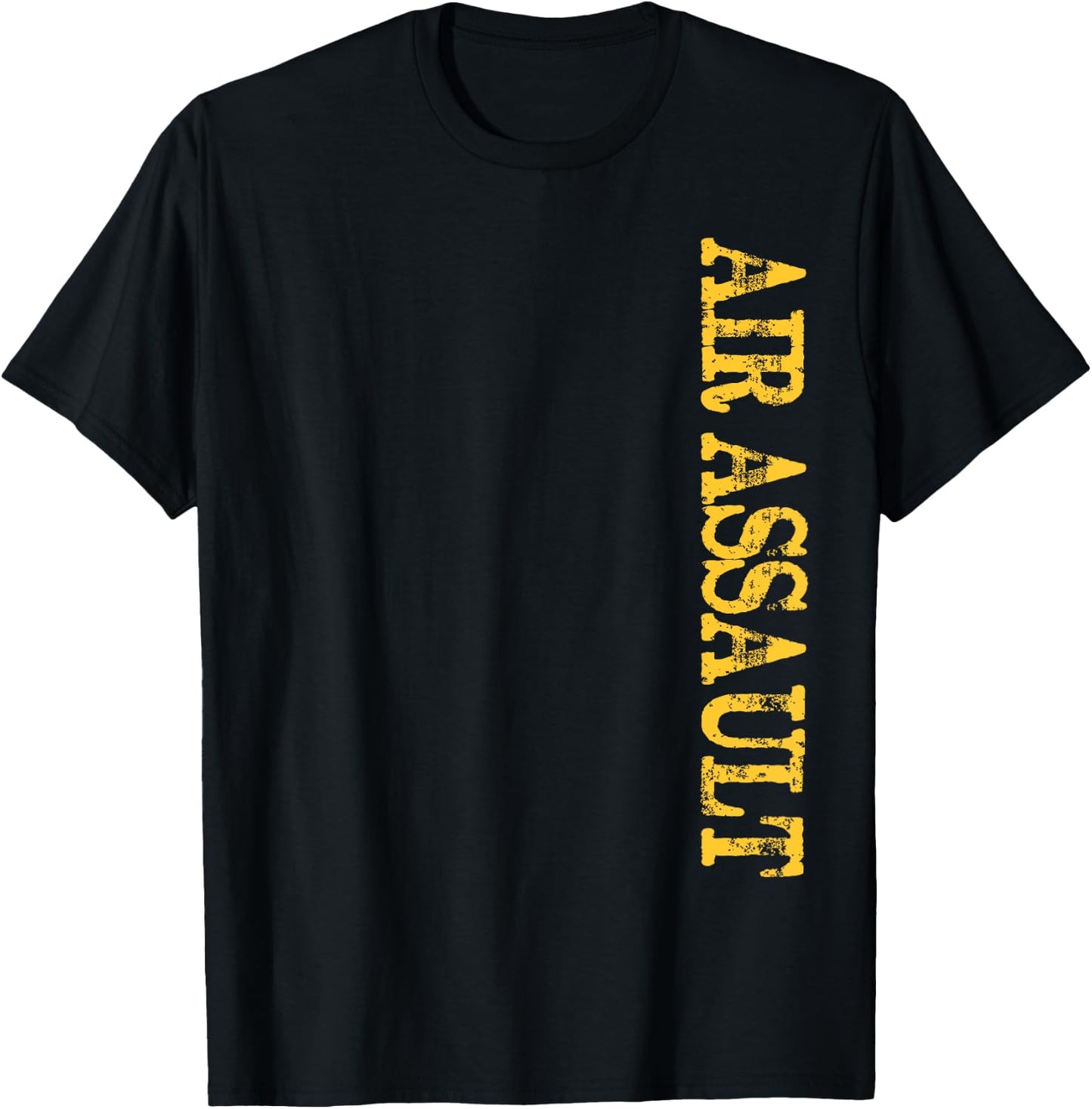 Distressed US Army Air Assault T-Shirt - T-Shirt | Black