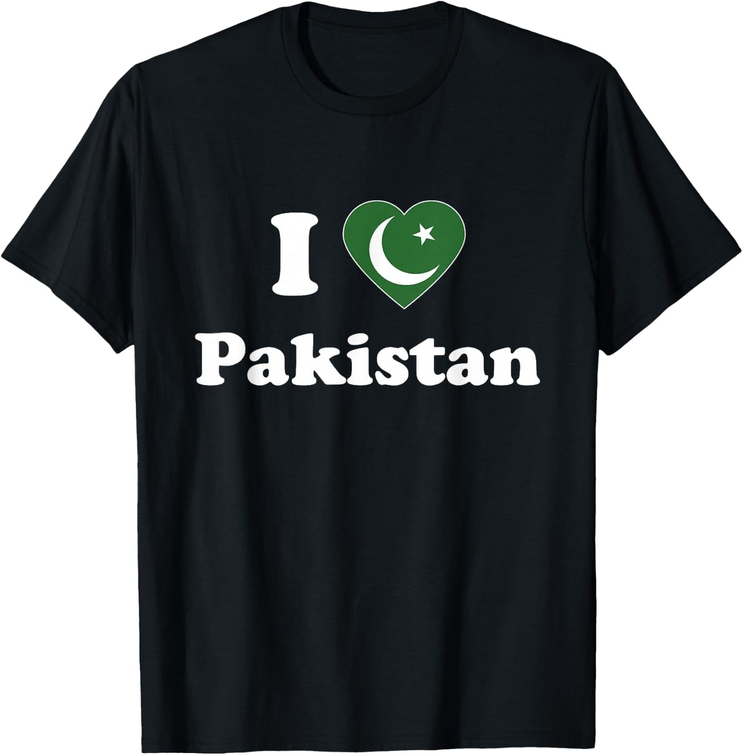 I Love Pakistan I Heart Pakistan Pakistani T-Shirt - T-Shirt | Black