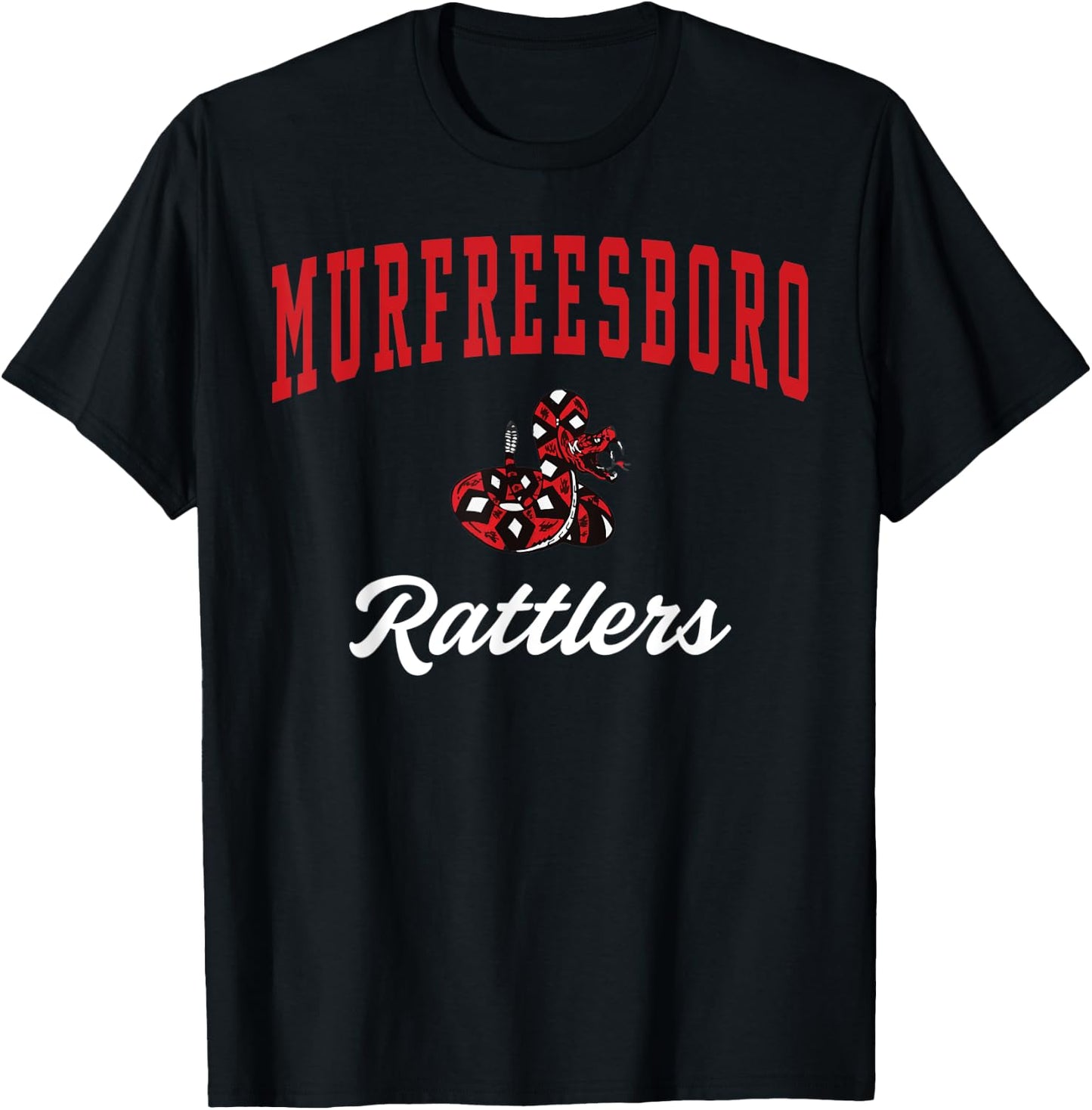 Murfreesboro High School Rattlers C3 T-Shirt - T-Shirt | Black