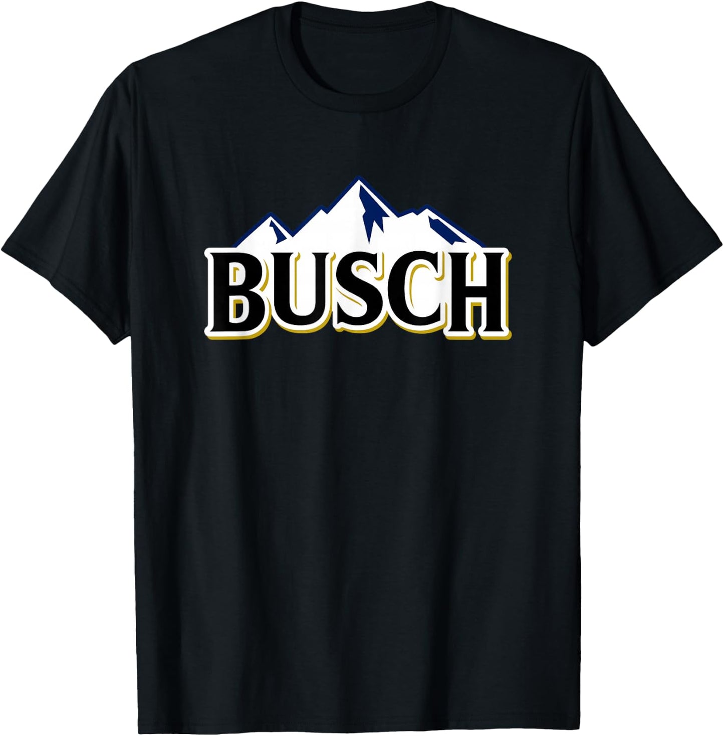 Busch Beer Mountains Logo T-Shirt - T-Shirt | Black