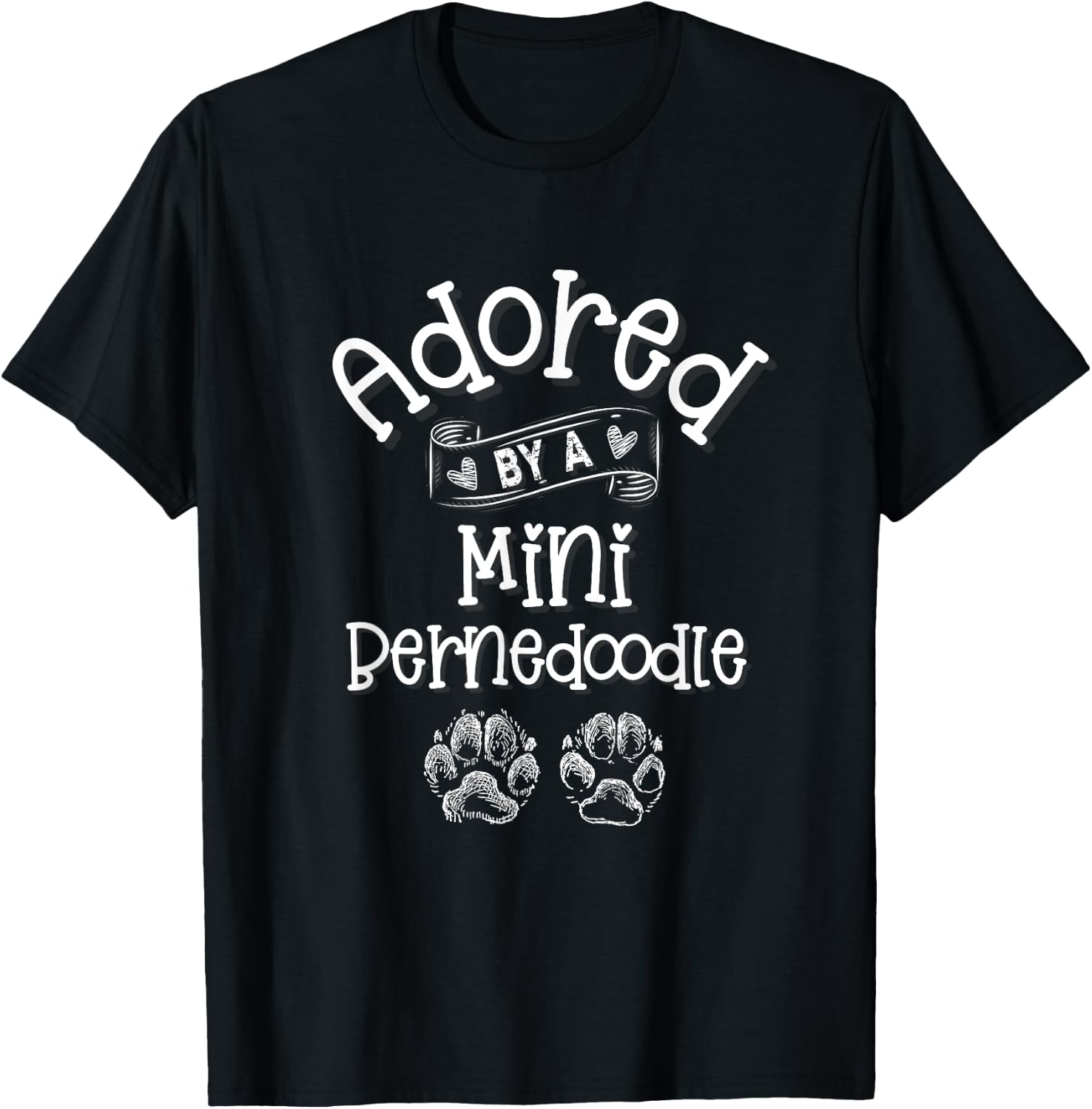 Mini Bernedoodle Dog Lover Gift T-Shirt - T-Shirt | Black