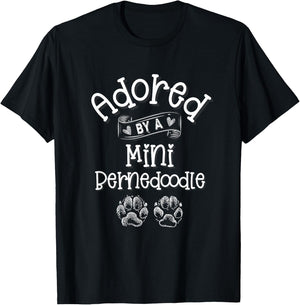 Mini Bernedoodle Dog Lover Gift T-Shirt - T-Shirt | Black