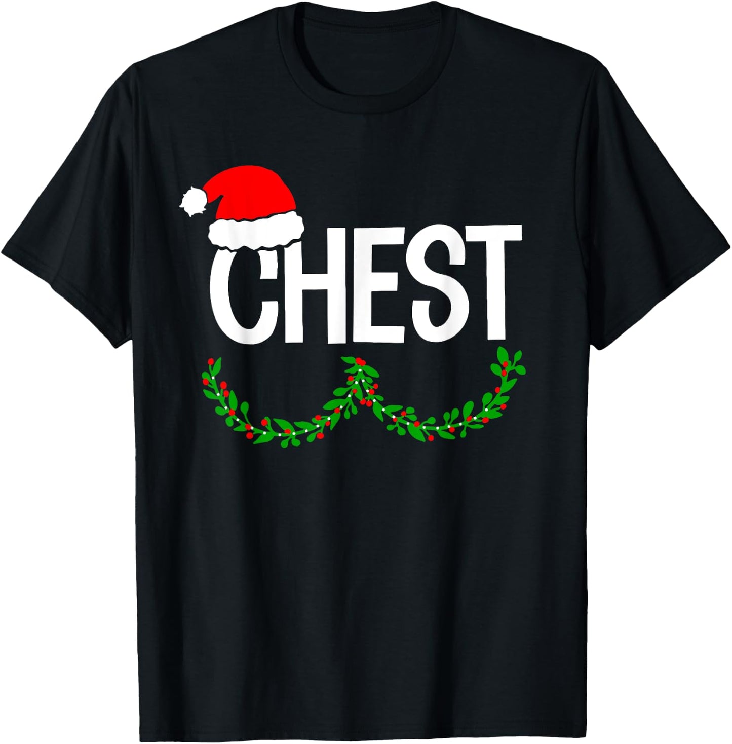 Chest Nuts Funny Christmas Chestnuts Couple Matching Outfit T-Shirt - T-Shirt | Black