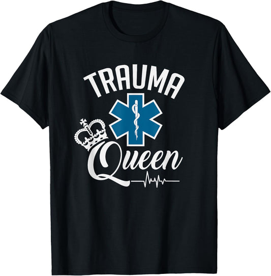 Trauma Queen Healthcare T-Shirt - T-Shirt | Black