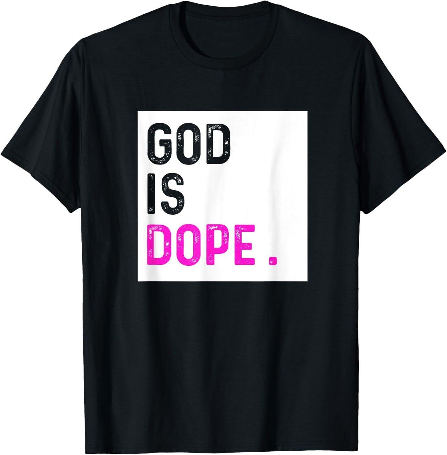 God is Dope PURPLE Funny Christian Faith Believe Gift T-Shirt - T-Shirt | Black