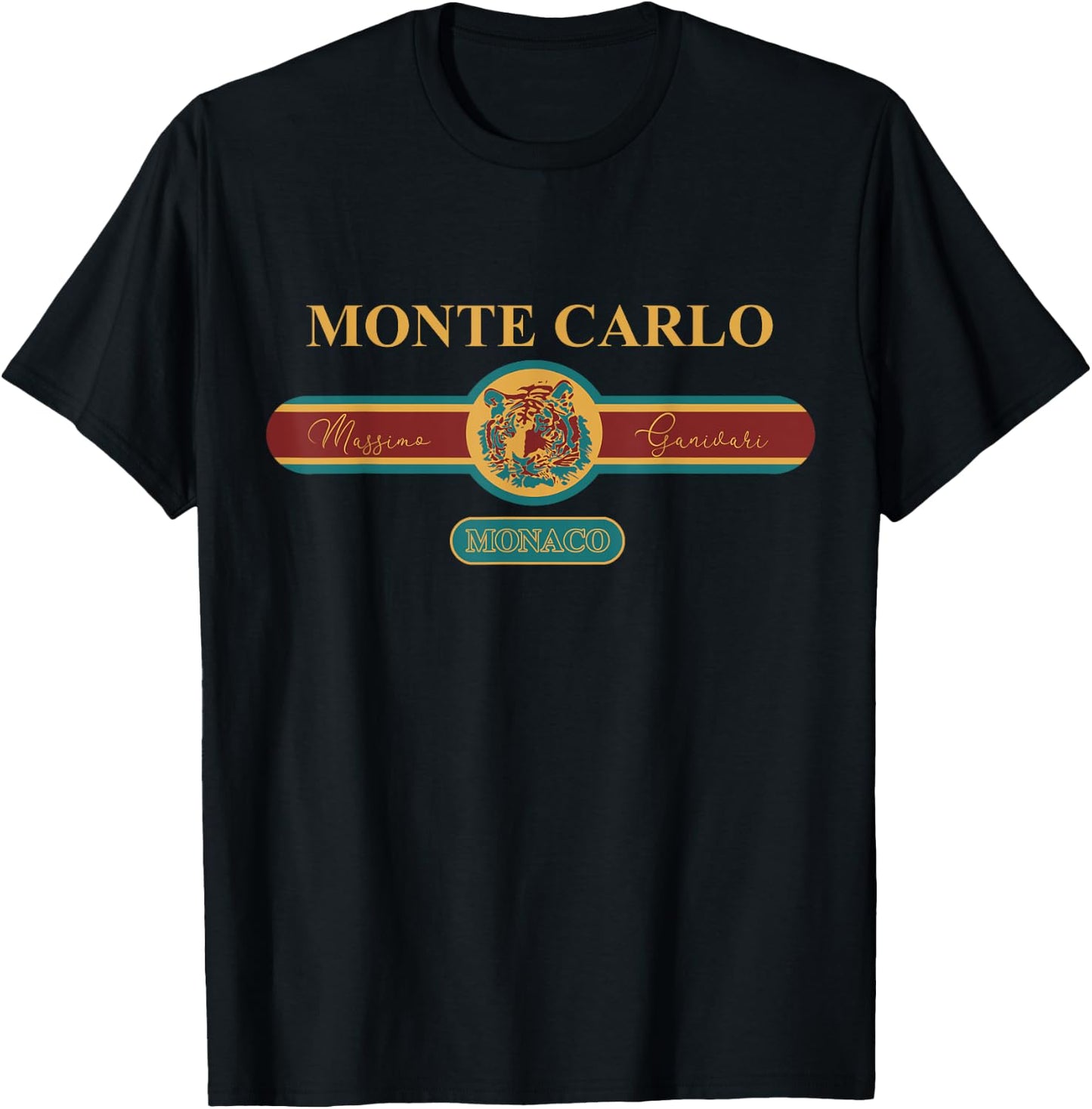 Fashion Monte Carlo Monaco Vacation Souvenir T-Shirt - T-Shirt | Black