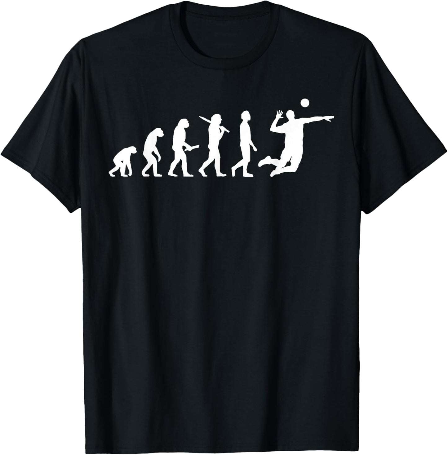 Volleyball Evolution - Volleyball Player T-Shirt - T-Shirt | Black