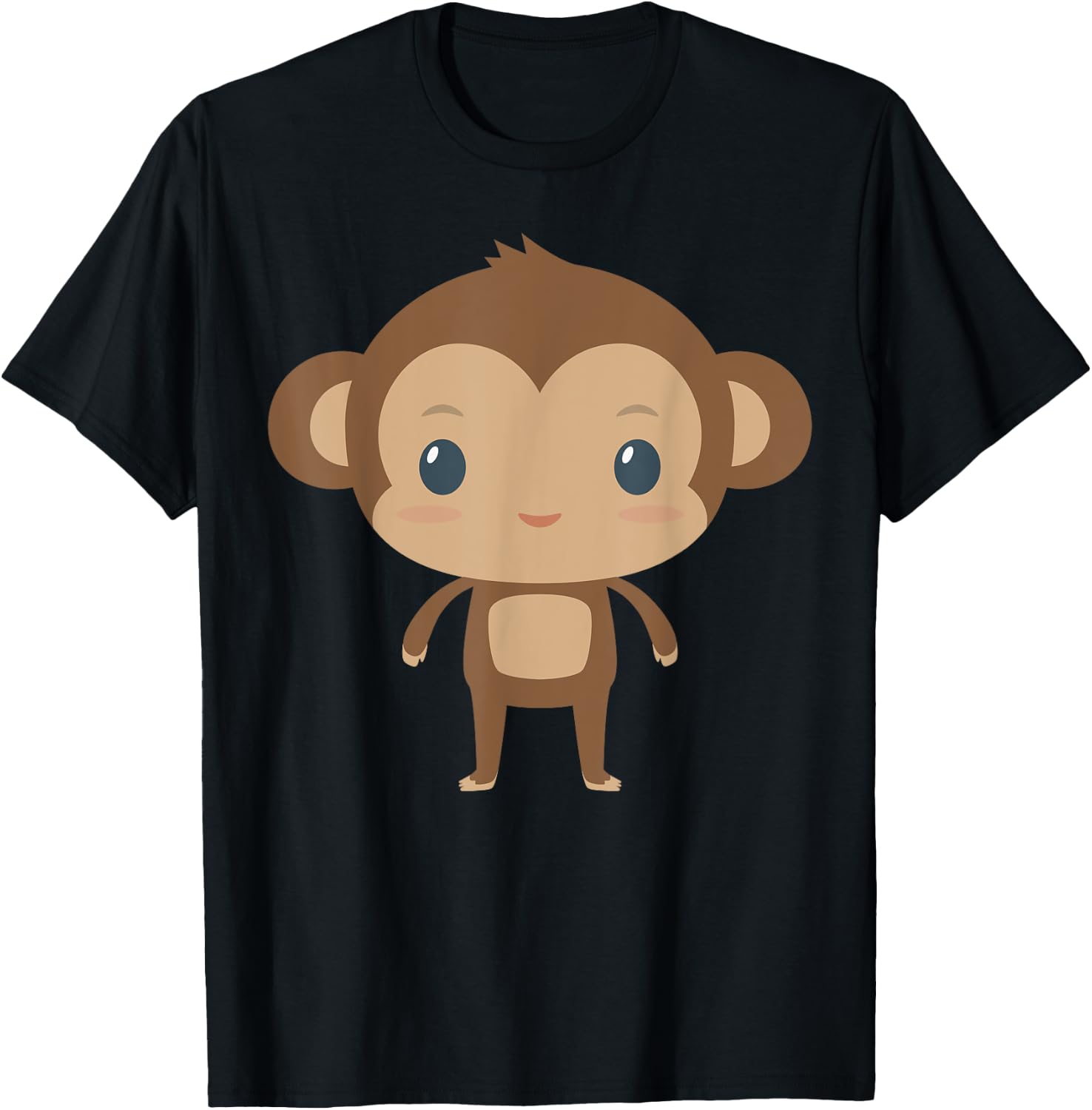 Kids I Love Monkey for Boys, Girls, Toddlers, School T-Shirt - T-Shirt | Black