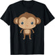 Kids I Love Monkey for Boys, Girls, Toddlers, School T-Shirt - T-Shirt | Black