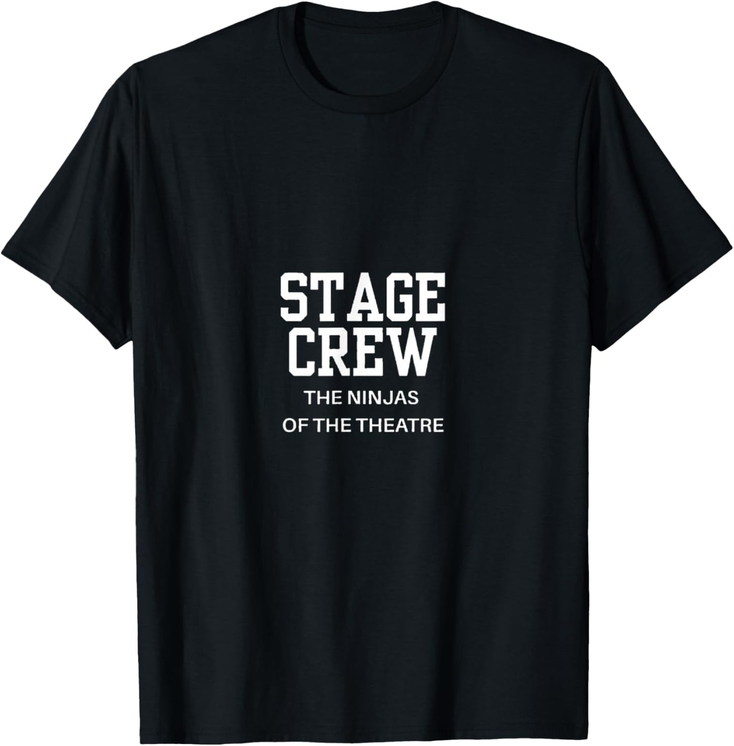 Retro Varsity Stage Crew Tech Theater Ninja T-Shirt - T-Shirt | Black