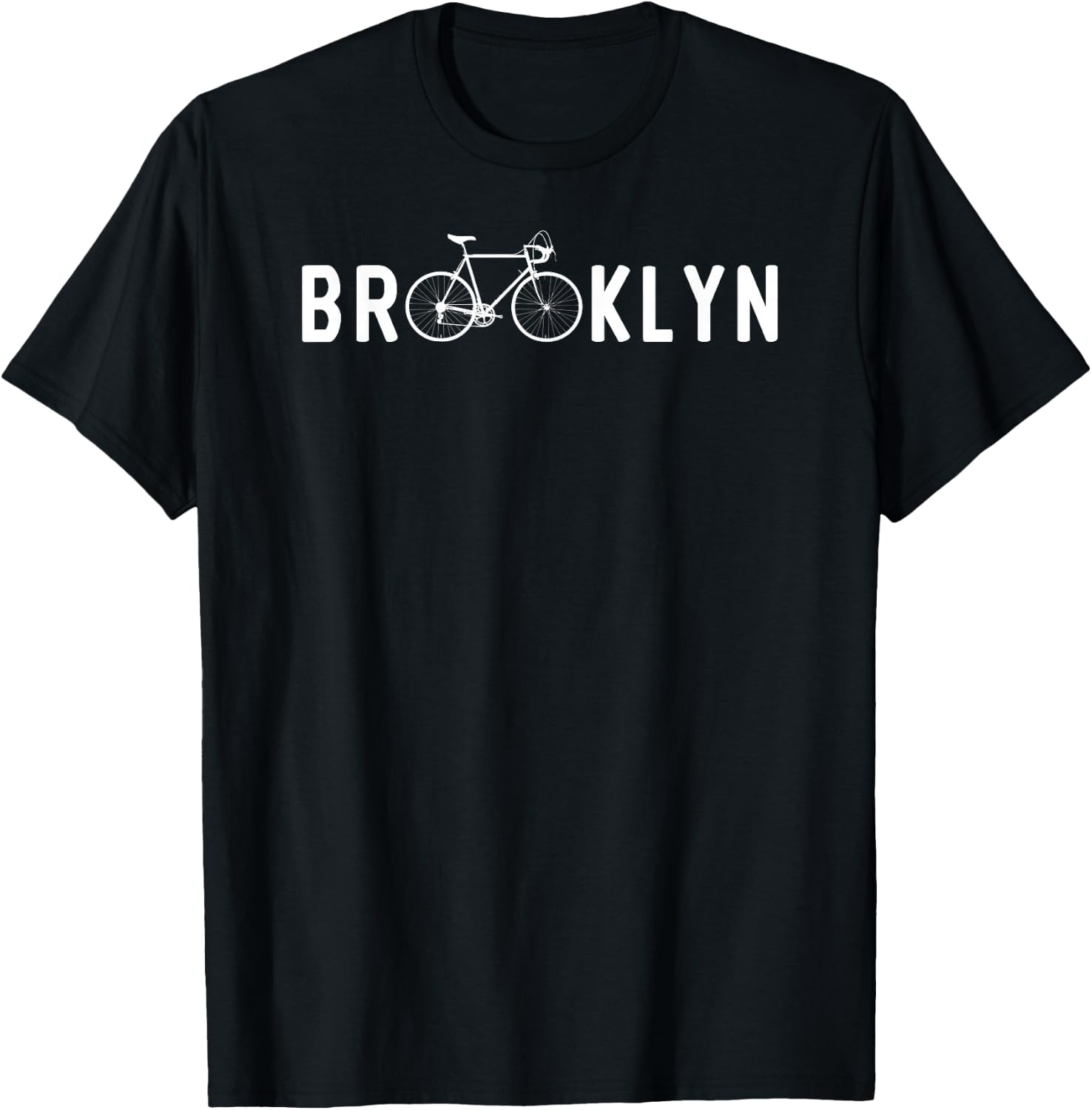Brooklyn Bicycle Cycling Lover Vintage Gift T-Shirt - T-Shirt | Black
