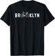 Brooklyn Bicycle Cycling Lover Vintage Gift T-Shirt - T-Shirt | Black