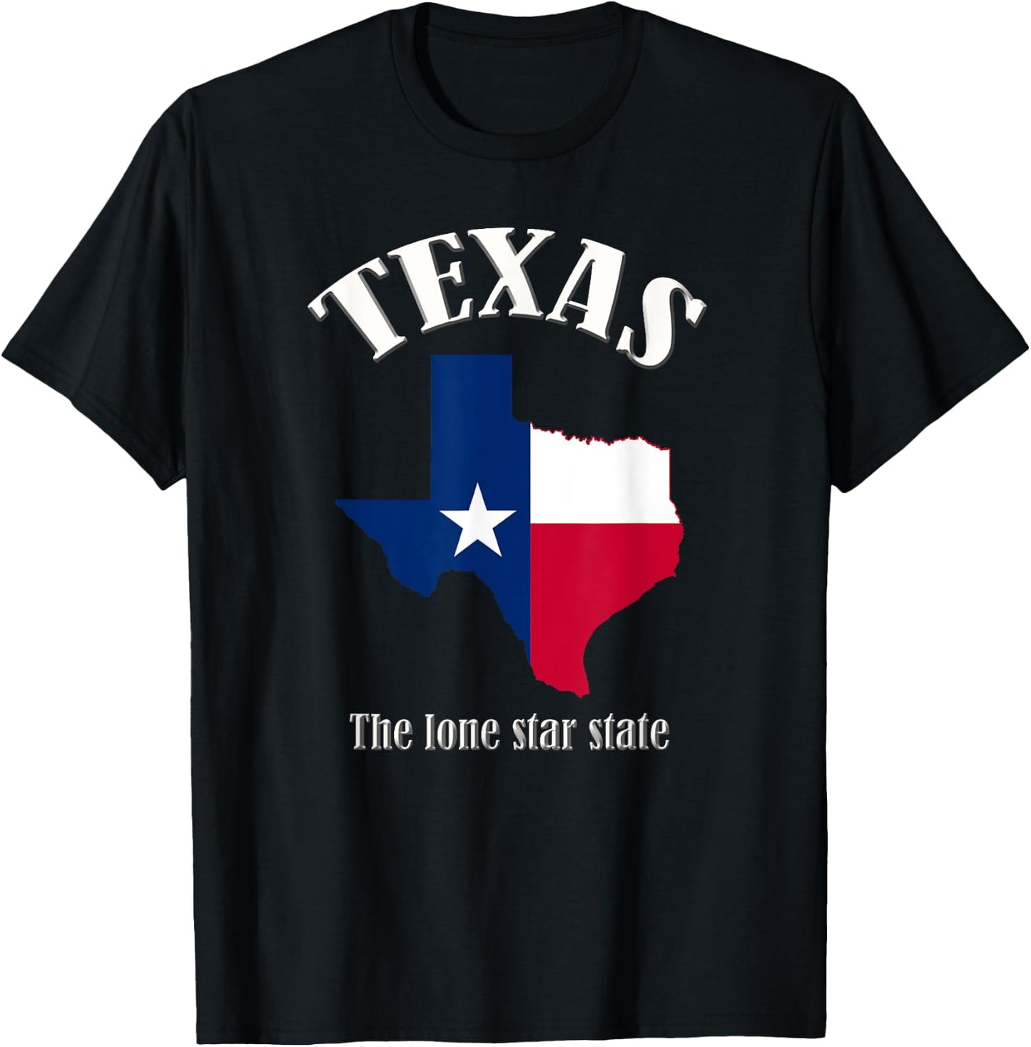 Texas The Lone Star State T-Shirt - T-Shirt | Black