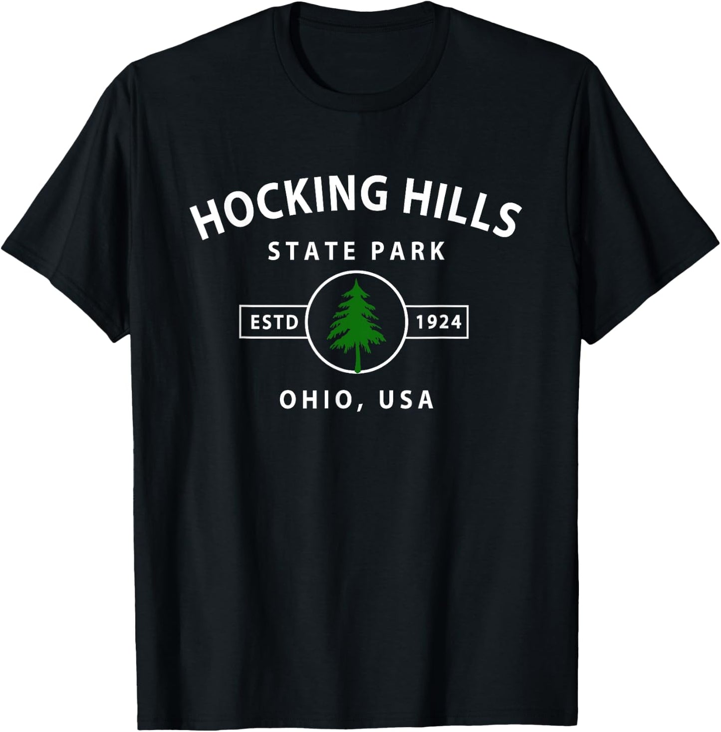 Hocking Hills State Park Ohio Gifts OH T-Shirt - T-Shirt | Black