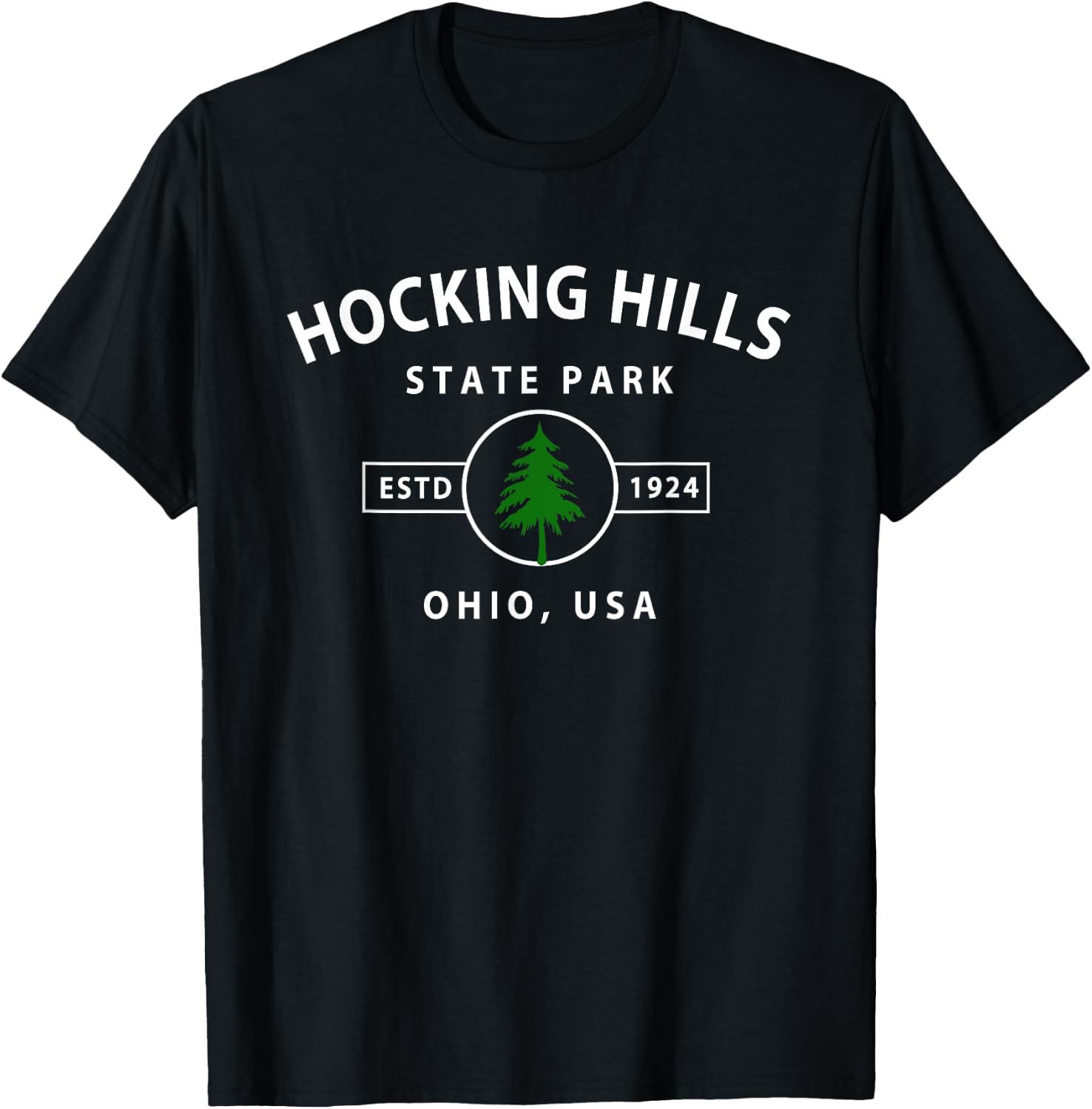 Hocking Hills State Park Ohio Gifts OH T-Shirt - T-Shirt | Black