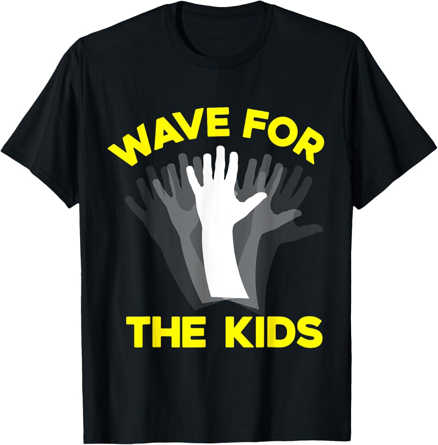 Wave for the Kids (iowa shirt) T-Shirt - T-Shirt | Black