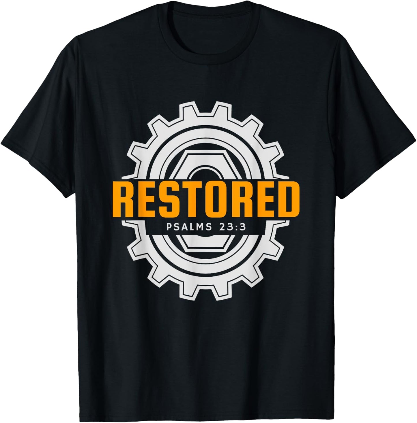 Mechanic Christian Restored Jesus Shirt T-Shirt - T-Shirt | Black
