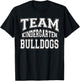 Team Kindergarten Grade Bulldogs Student Back To School T-Shirt - T-Shirt | Black