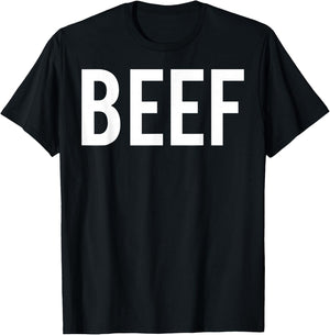 Beef T Shirt - Cool new tasty BBQ food funny cheap gift T-Shirt - T-Shirt | Black