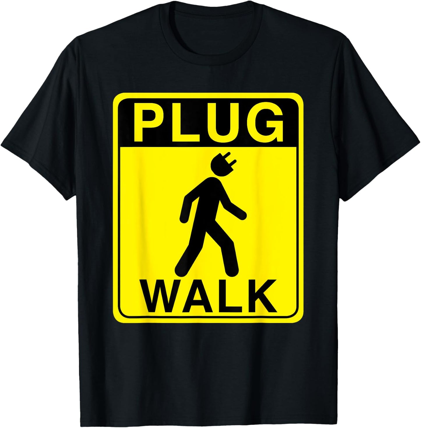 Plug Walk T-Shirt - T-Shirt | Black