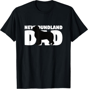 Newfoundland Dad Shirt Newfoundland Gift Dog Father Dog Men Women Kids T-Shirt - T-Shirt | Black