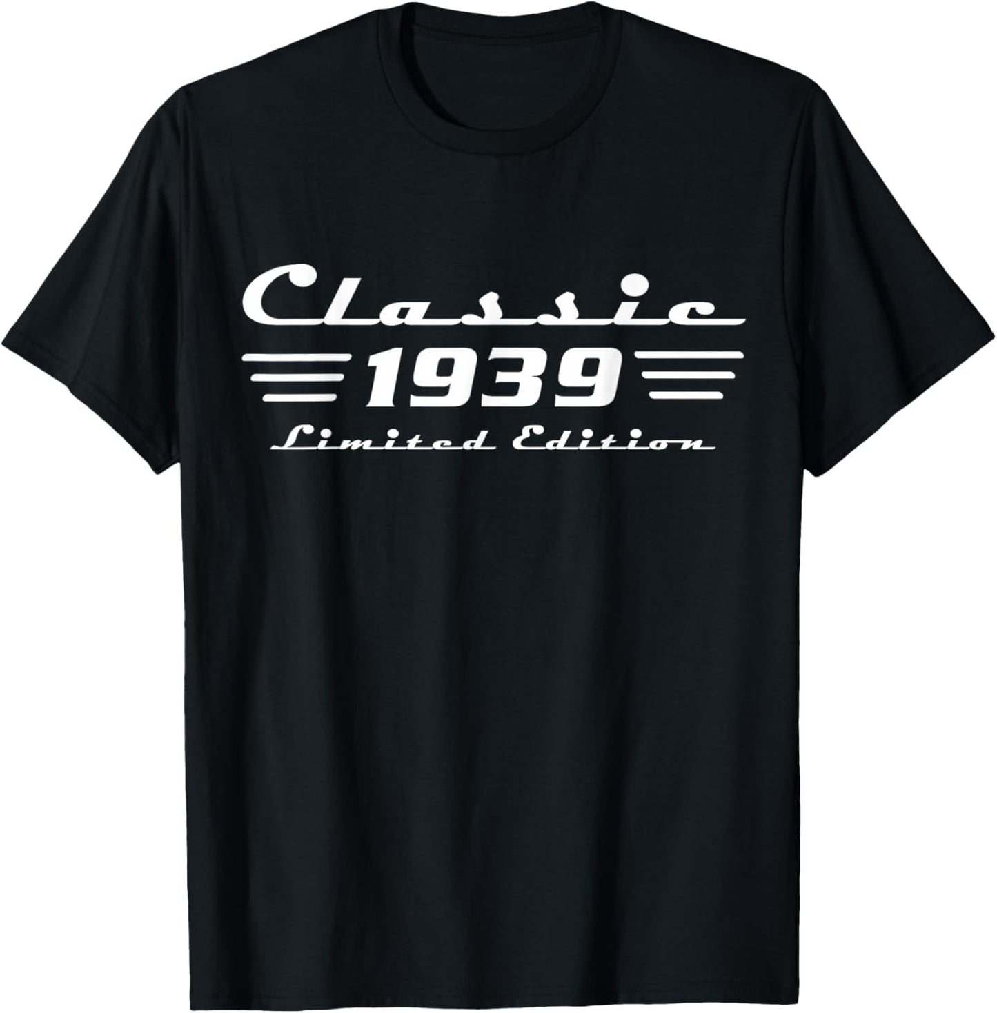 Classic 87 Birthday Decorations Men 87yr 1939 87th Birthday T-Shirt - T-Shirt | Black