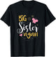 Big sister again - Sibling older daughter shirt gift T-Shirt - T-Shirt | Black