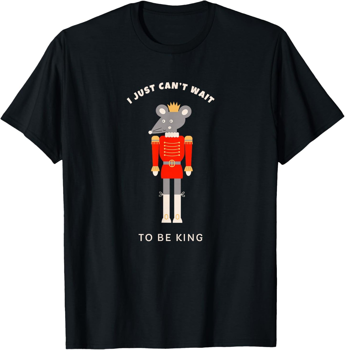 Funny Nutcracker MOUSE KING RAT KING Christmas Ballet Dancer T-Shirt - T-Shirt | Black