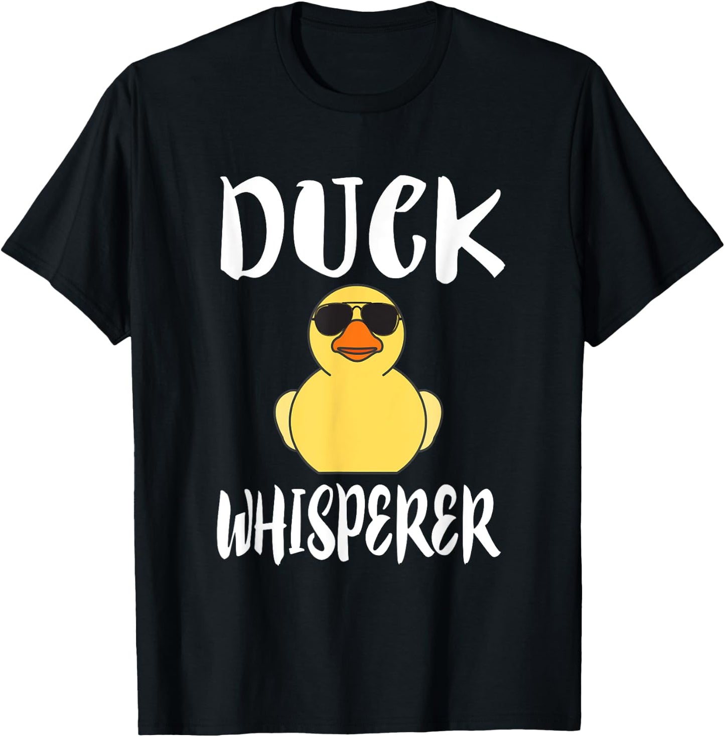 Duck Whisperer Funny Bird Birding Ducks Owner T-Shirt - T-Shirt | Black