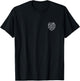 Monstera Plant Minimalist Badge Patch Line Art T-Shirt - T-Shirt | Black