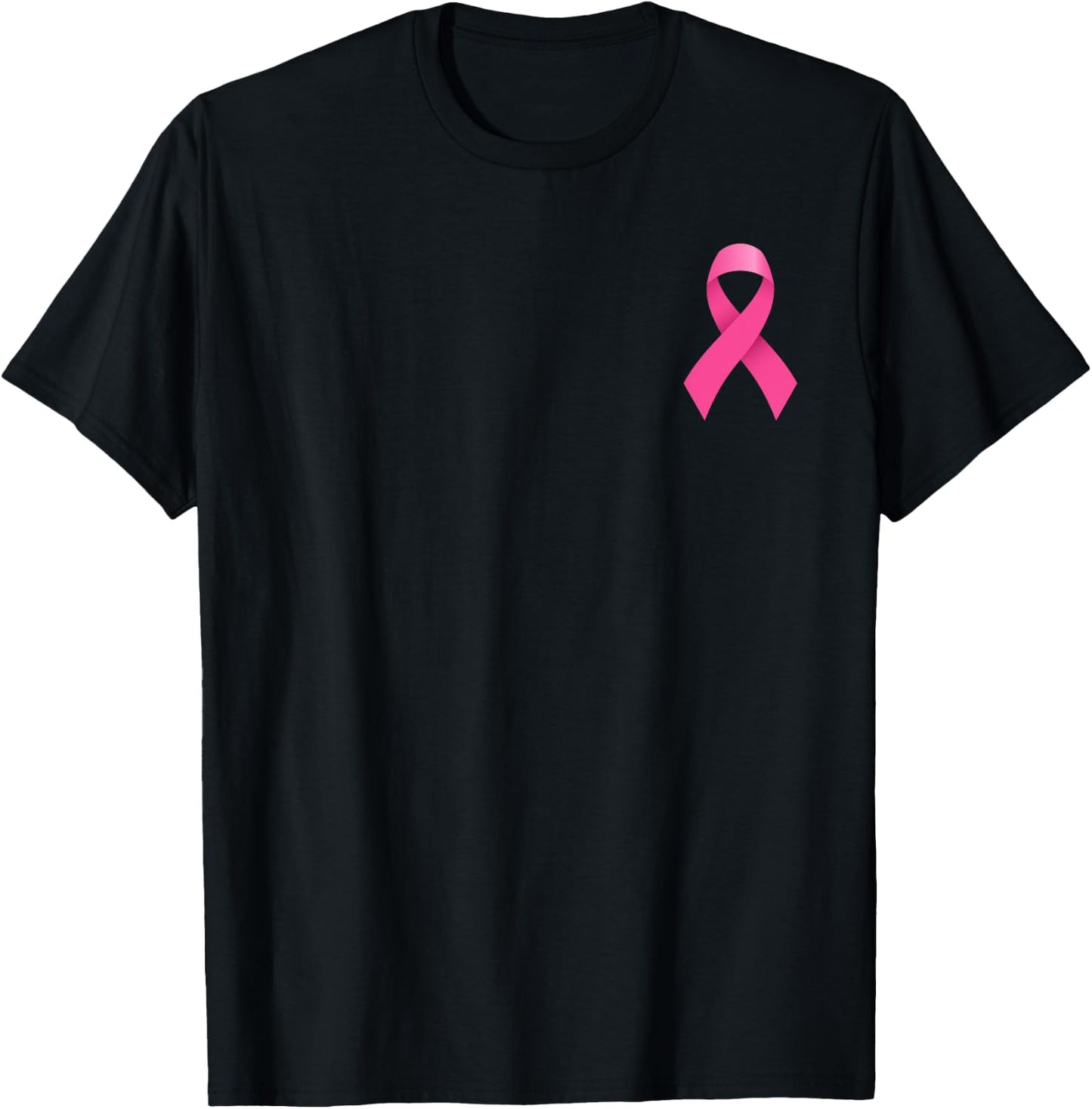 Ribbon Breast Cancer Awareness T-Shirt - T-Shirt | Black