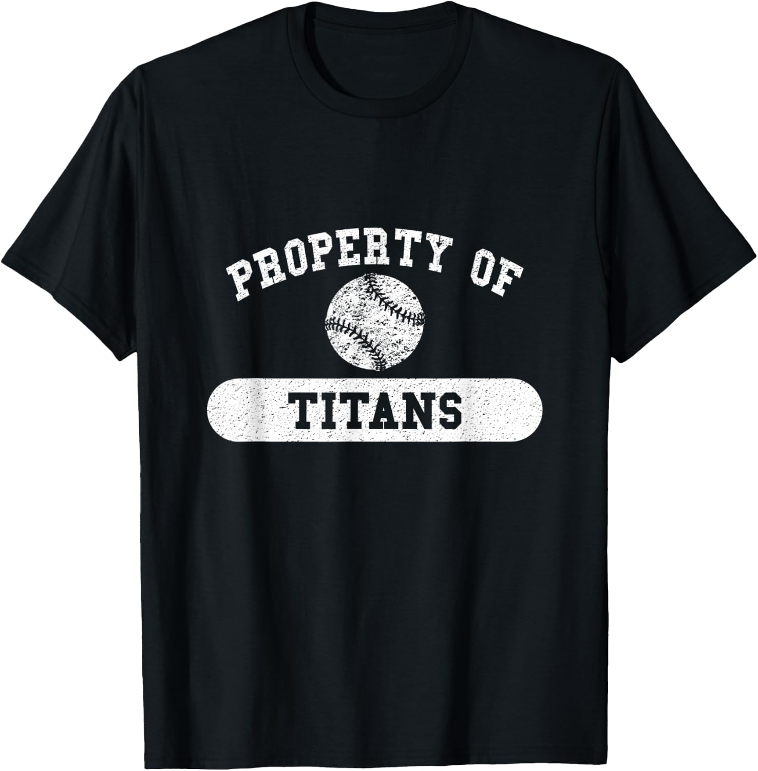 Property of Titans Baseball T-Shirt - T-Shirt | Black