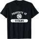 Property of Titans Baseball T-Shirt - T-Shirt | Black