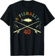 O-Fishally 40 Years Old Fisherman 40th Birthday Fishing T-Shirt - T-Shirt | Black