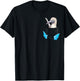 Skizzenmonster Quirky Seabird Gifts Blue Foot Booby Pocket T-Shirt - T-Shirt | Black
