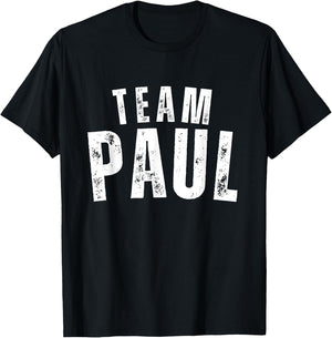 Paul Family Name Vintage Personalized Name for -Adults & -Kids, Black, Small, Short Sleeve T-Shirt - T-Shirt | Black