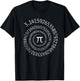 Pi Day Spiral Pi Math T-Shirt - T-Shirt | Black