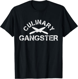 Koch Culinary Gangster Funny Cooking Gift T-Shirt - T-Shirt | Black