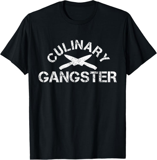 Koch Culinary Gangster Funny Cooking Gift T-Shirt - T-Shirt | Black
