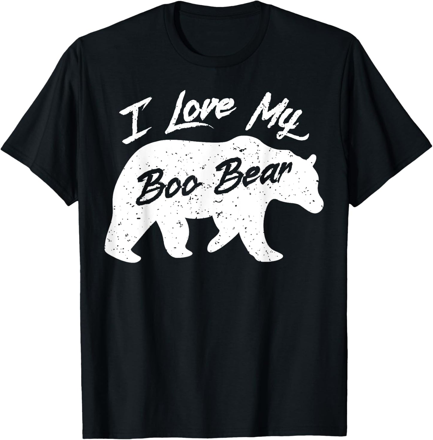 Boo Bear Shirt | Polar Bear Spirit Bear Halloween Apparel T-Shirt - T-Shirt | Black