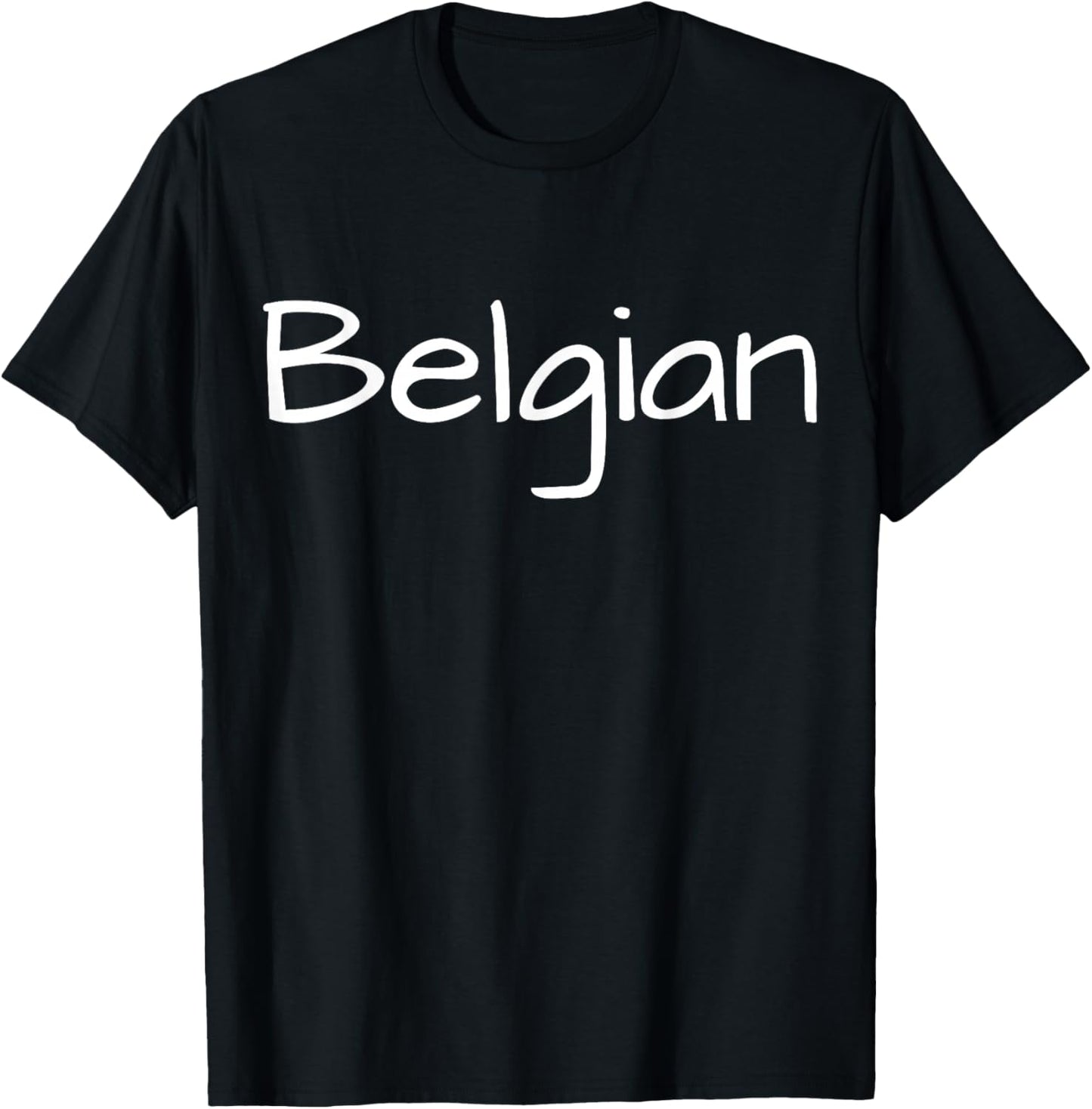 Belgian, Belgium Pride, Belgian Origin, Belgium T-Shirt - T-Shirt | Black