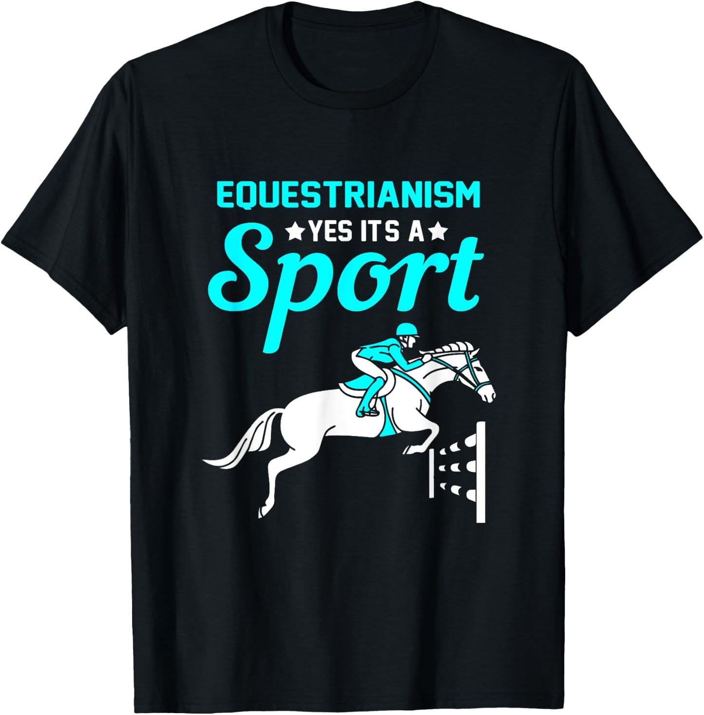 Horse Riding is a Sport Equestrianism Rocks T-Shirt - T-Shirt | Black